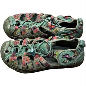 Keen Girl Rainbow Whisper Sport Hiking Water Sandals Size 3